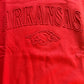 Embossed Arkansas sweatshirt- red