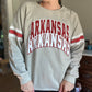 Arkansas Stokes Stack Varsity Crewneck Sweatshirt