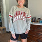 Arkansas Stokes Stack Varsity Crewneck Sweatshirt