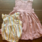 Girls stripe ruffle bubble