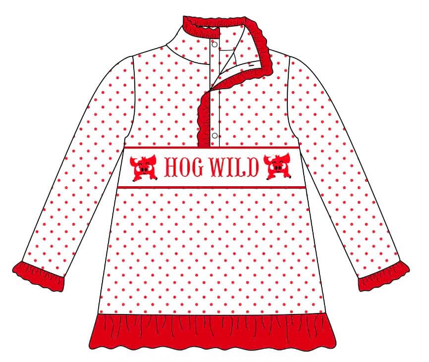 *PRE ORDER* Ruffle Hog Wild Pullover