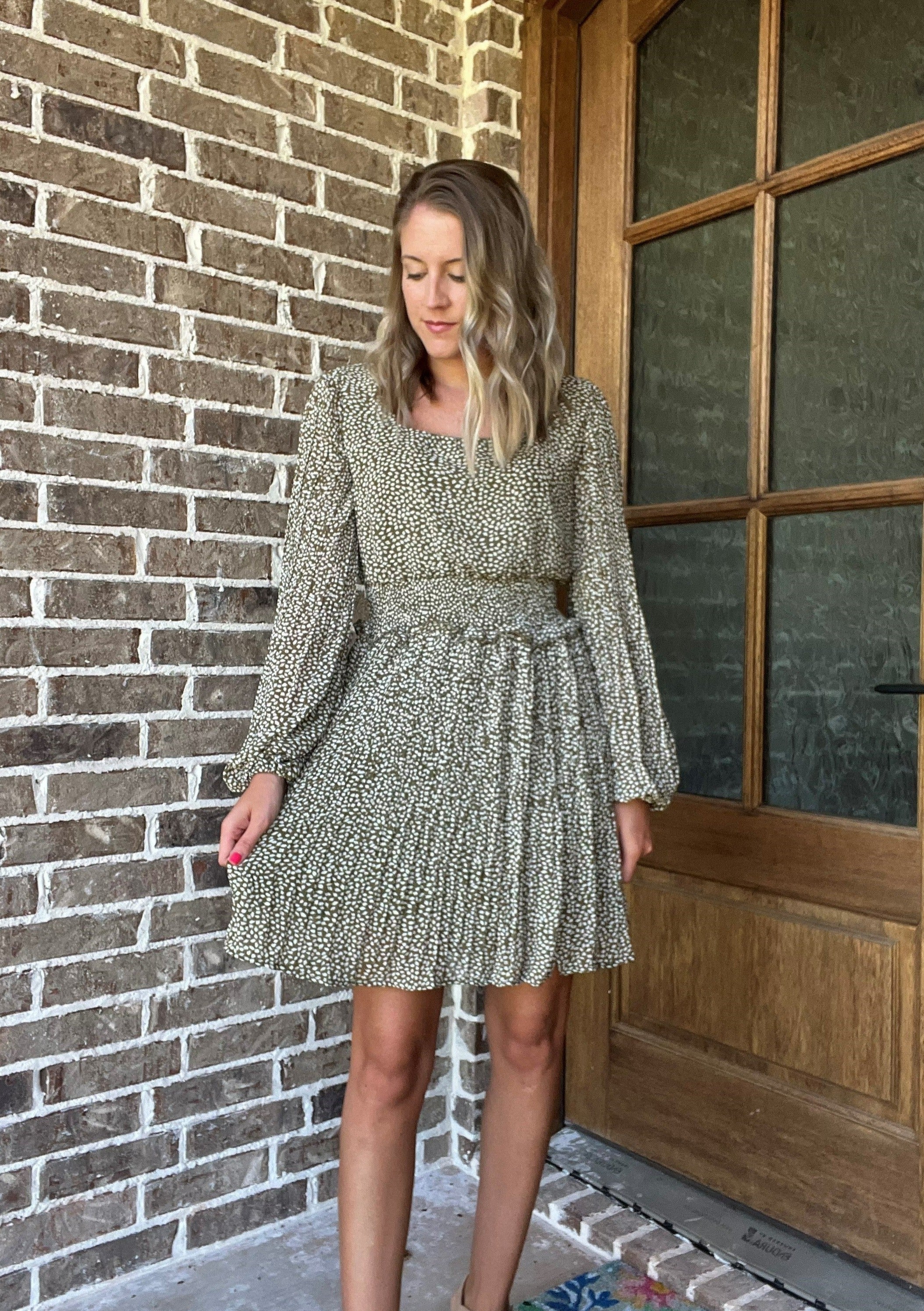 Bella dress- olive